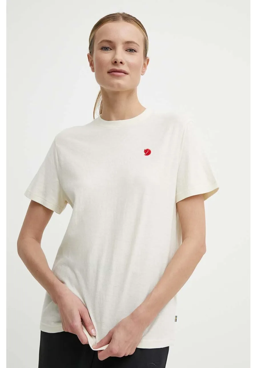 obrazek 1 Fjallraven t-shirt Hemp Blend T-shirt damski kolor beżowy F14600163