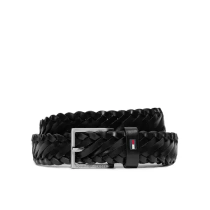 Zdjęcie Tommy Hilfiger Pasek Męski Oliver 3.0 Leather Braid Dc AM0AM12068 Czarny