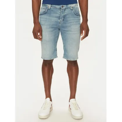 Zdjęcie Mustang Szorty jeansowe Chicago 1012672 Niebieski Slim Fit