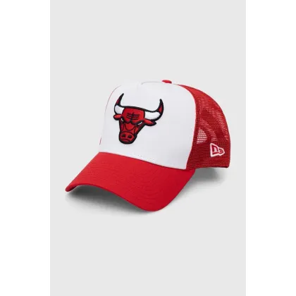 Zdjęcie New Era czapka z daszkiem kolor biały z aplikacją CHICAGO BULLS 60348855.WHIFDRFDR-WHIFDRFDR