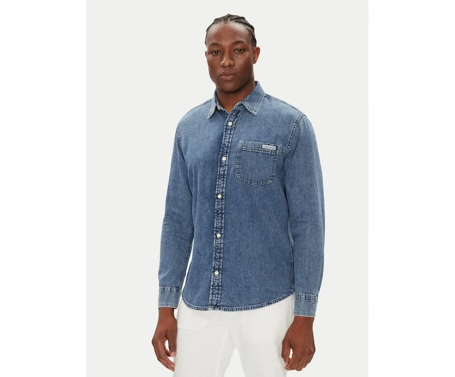 obrazek 1 Calvin Klein Jeans Koszula jeansowa LV040EM774 Niebieski Regular Fit