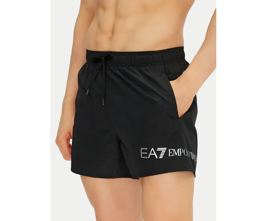 obrazek 1 EA7 Emporio Armani Szorty kąpielowe 7M000519 AF13049 MC026 Czarny Regular Fit