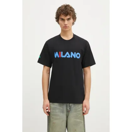 Zdjęcie FILA+ t-shirt bawełniany Milano kolor czarny z nadrukiem 42FW24TT01523C901