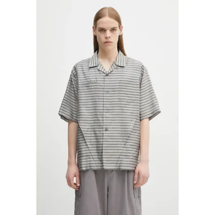 Zdjęcie Undercover koszula Shirt męska kolor szary relaxed UP1E4402