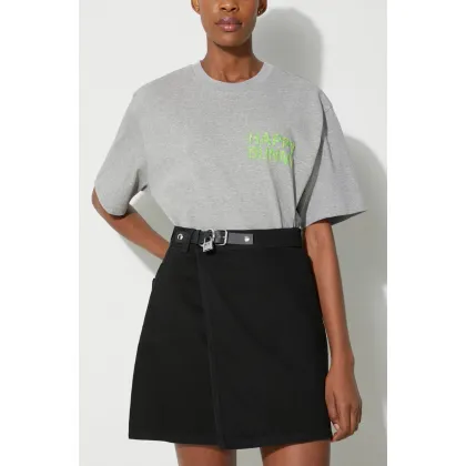 Zdjęcie JW Anderson spódnica jeansowa kolor czarny mini prosta DK0015.PG1334