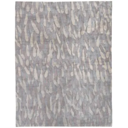 Zdjęcie Oryginalny dywan z niejednolitym deseniem w odcieniach brązów, beży, szarości