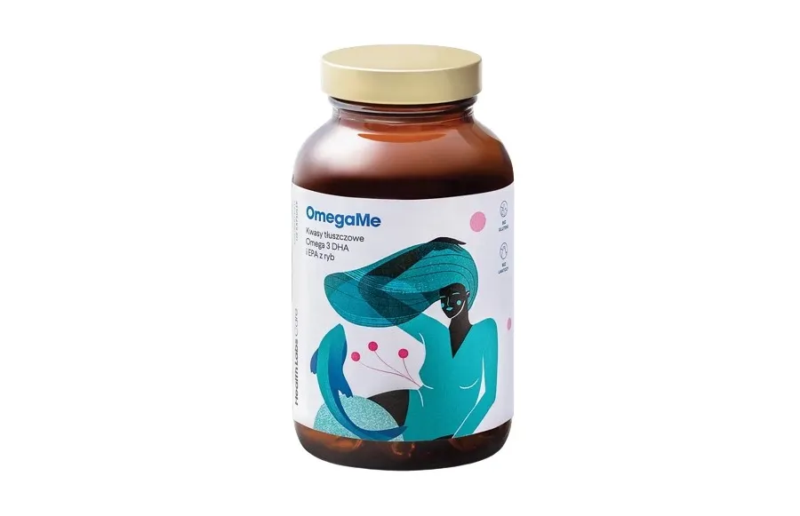 obrazek 1 Health Labs OmegaMe, Kwasy tłuszczowe omega-3 DHA i EPA z ryb, Kapsułki Health Labs Care