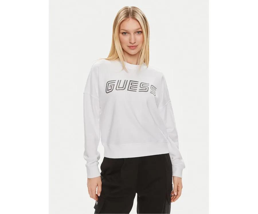 obrazek 1 Guess Bluza Skylar V4GQ07 K8802 Biały Relaxed Fit
