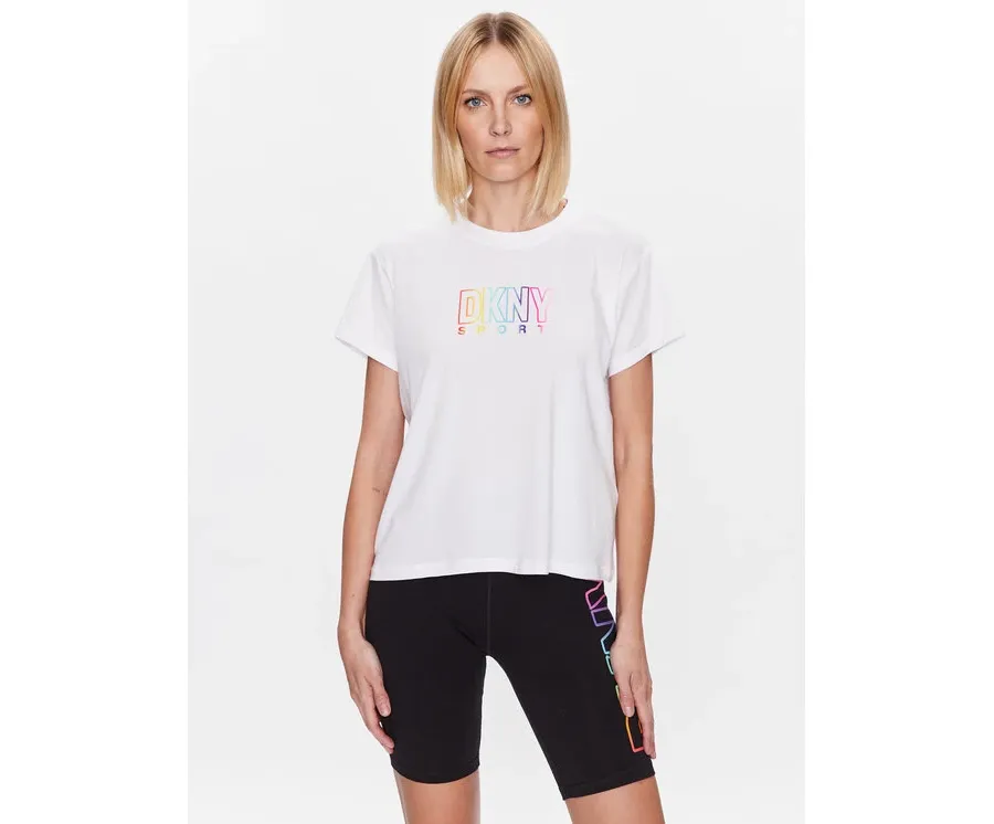 obrazek 1 DKNY Sport T-Shirt DP3T8782 Biały Classic Fit