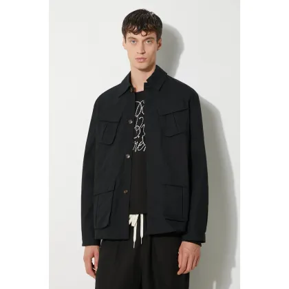 Zdjęcie MKI MIYUKI ZOKU kurtka bawełniana Ripstop Cargo Jacket kolor czarny przejściowa oversize RIPSTOP.CARGO.JACKET