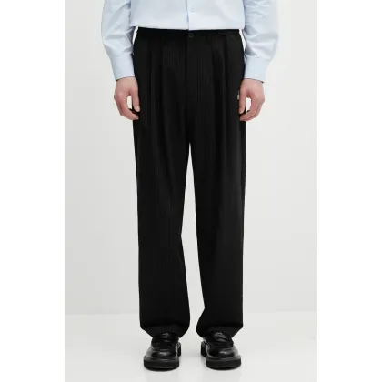 Zdjęcie Evisu spodnie Striped Taper Fit męskie kolor czarny proste 2ESHTM5PT1061