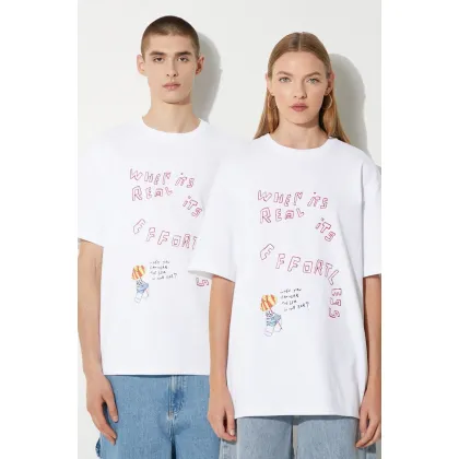 Zdjęcie Samsoe Samsoe t-shirt bawełniany SAGIOTTO kolor biały z nadrukiem U24200007