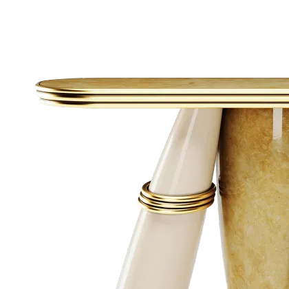 Picture An avant-garde console with a unique shape