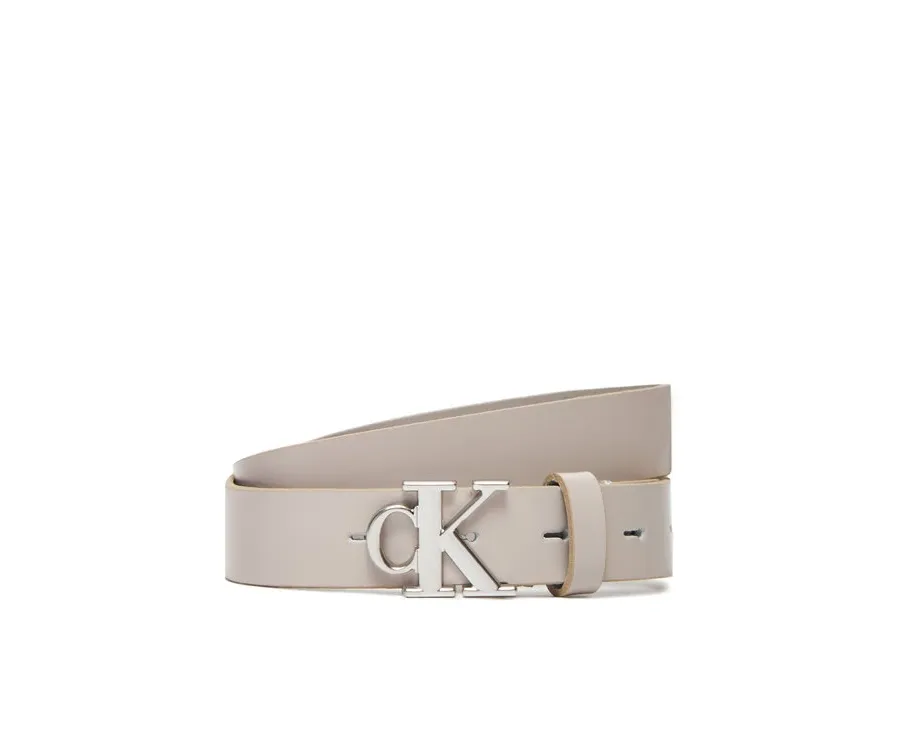obrazek 1 Calvin Klein Pasek Damski Monogram Plaque Buckle 25Mm LV04K7017G Biały