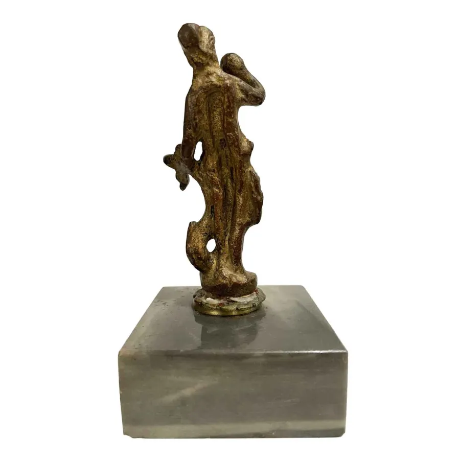 obrazek 4 Elegancka figurka w brązie Wenus z delfinem z XVII wieku