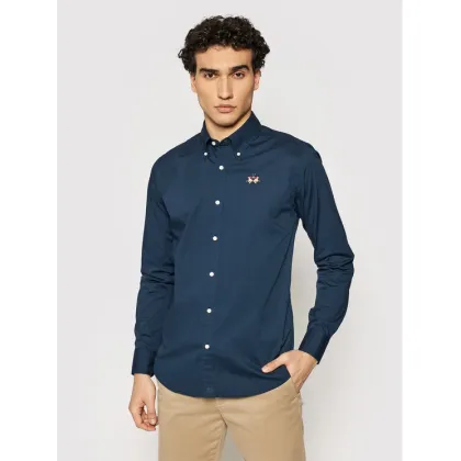 Zdjęcie La Martina Koszula CCMC02 PP003 Granatowy Slim Fit