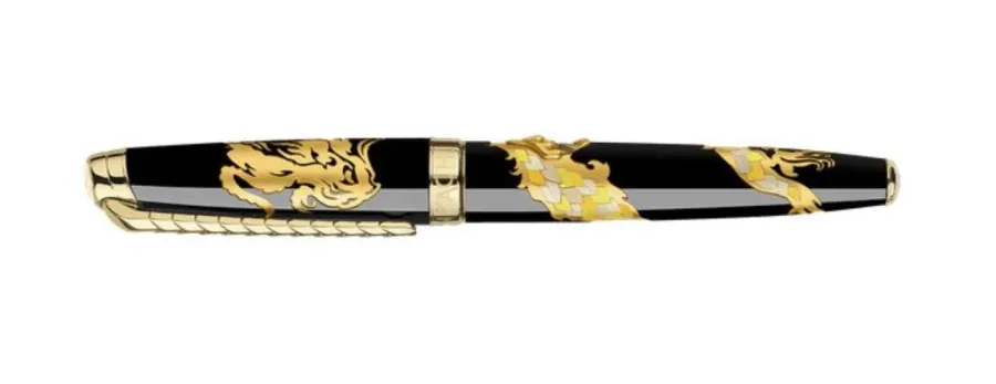obrazek 2 Ekskluzywne pióro kulkowe Dragon Straw Marquetry na prezent