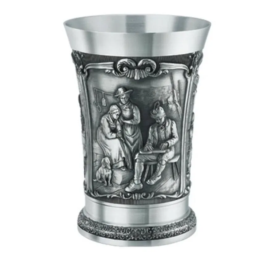 obrazek 1 Niezwykły cynowy kubek do wina