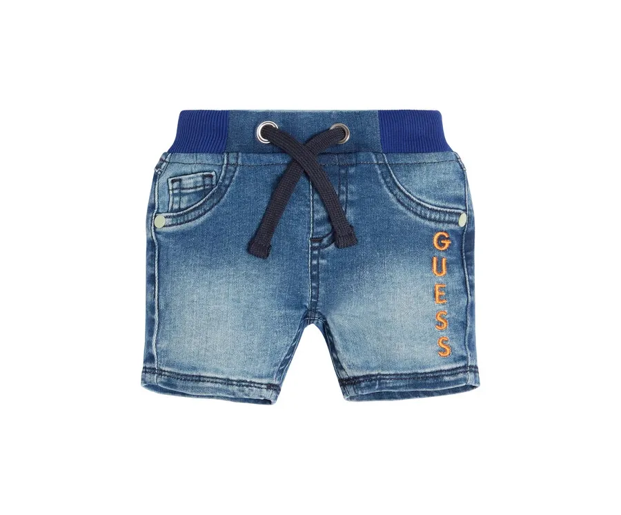 obrazek 1 Guess Szorty jeansowe N3GD10 D4CA0 Niebieski Regular Fit