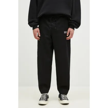 Zdjęcie NEIGHBORHOOD spodnie bawełniane Easy Pants kolor czarny proste 242TSNH.PTM02