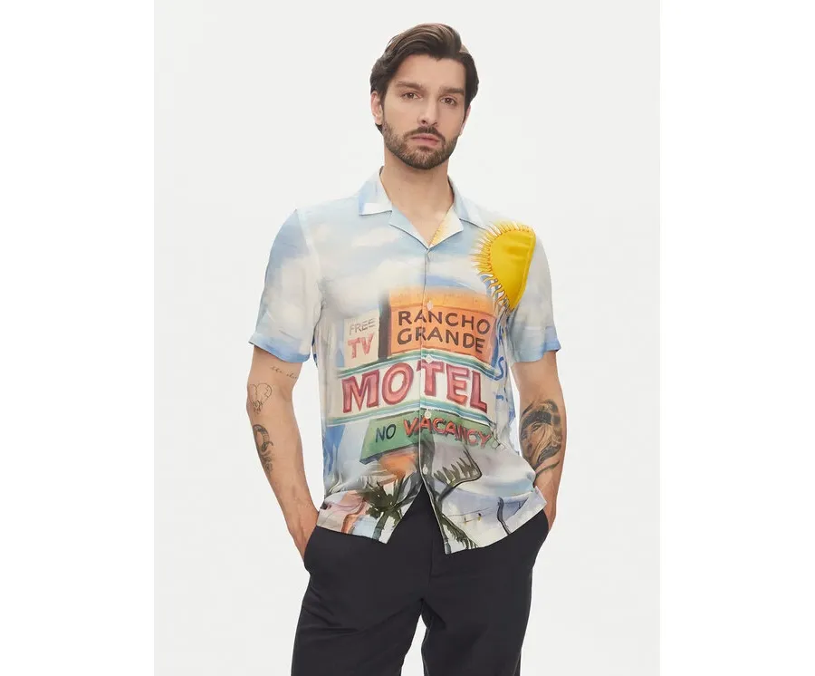 obrazek 1 Lindbergh Koszula 30-203735 Kolorowy Relaxed Fit