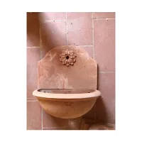 Zdjęcie Ozdobna osłona przeciwbryzgowa 45x34 cm z terakoty i pojedynczą różą