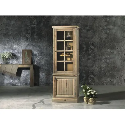 Zdjęcie Elegancka witryna z drewna sosnowego - Guarnieri