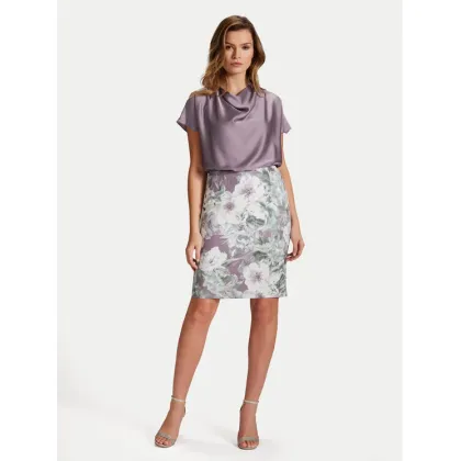 Zdjęcie Swing Sukienka koktajlowa 5AH14400 Fioletowy Regular Fit