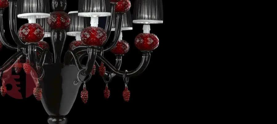 obrazek 2 Ekskluzywny żyrandol ze szkła Murano – Vetreria Artistica Rosa