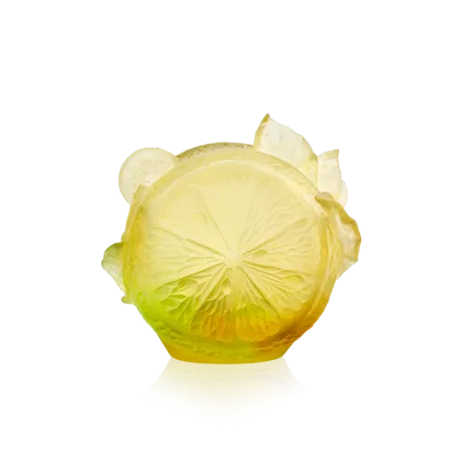 Zdjęcie Oryginalny średni wazon zdobiony cytrusami – firma Daum