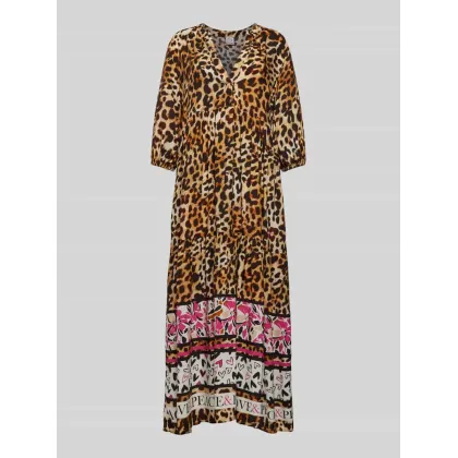 Zdjęcie Długa sukienka ze wzorem na całej powierzchni