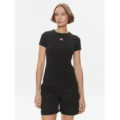 Zdjęcie Tommy Jeans T-Shirt DW0DW17881 Czarny Slim Fit