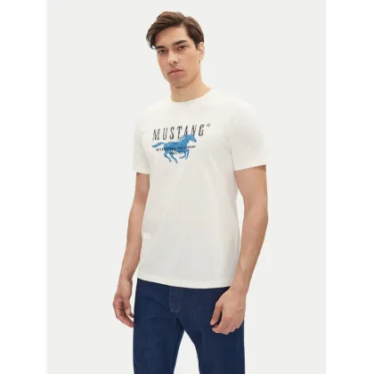 Zdjęcie Mustang T-Shirt Austin 1016484 Biały Regular Fit