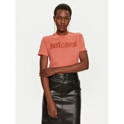 Zdjęcie Just Cavalli T-Shirt 76PAHE03 Różowy Regular Fit
