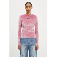 Zdjęcie Andersson Bell longsleeve Velvet Lace Up Longsleeve kolor różowy atb1206w