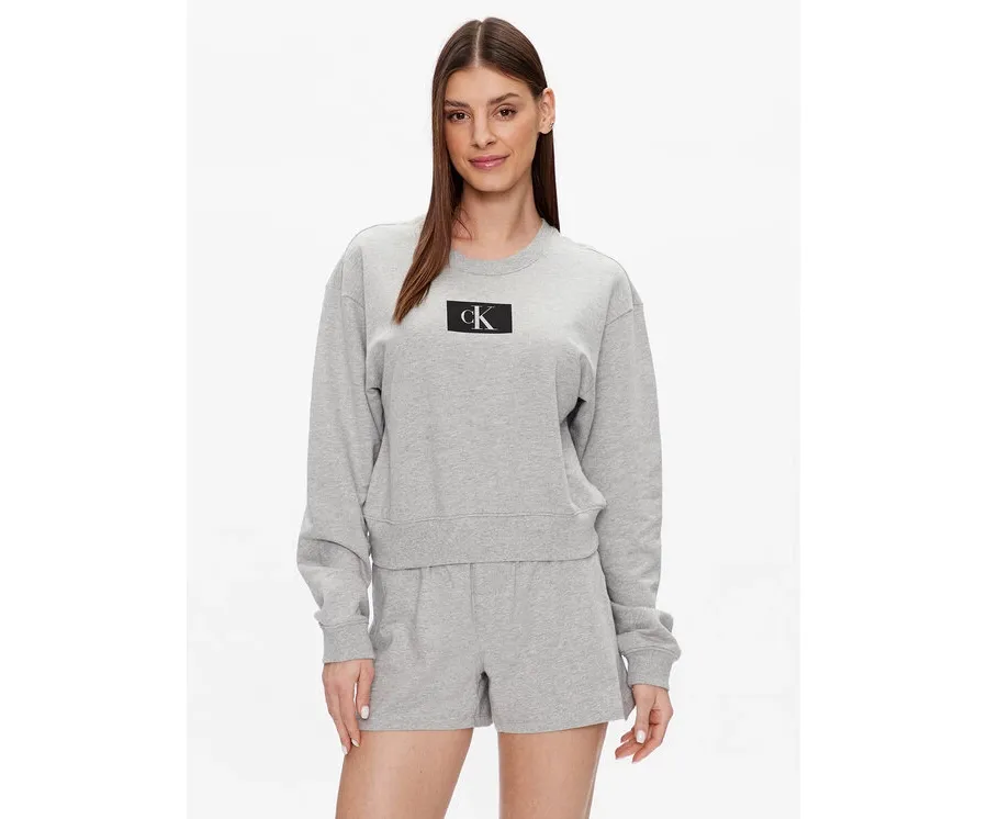 obrazek 1 Calvin Klein Underwear Bluza 000QS6942E Szary Regular Fit