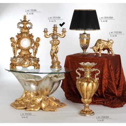 Picture Three-arm Andromeda candlestick - Valle d'oro Patchi