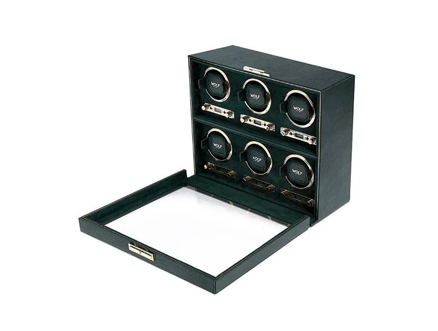 obrazek 2 Elegancki rotomat British Racing 6 Green z wegańskiej skóry