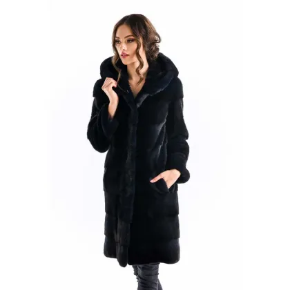 Picture Long exclusive mink fur coat - A&A Vesa