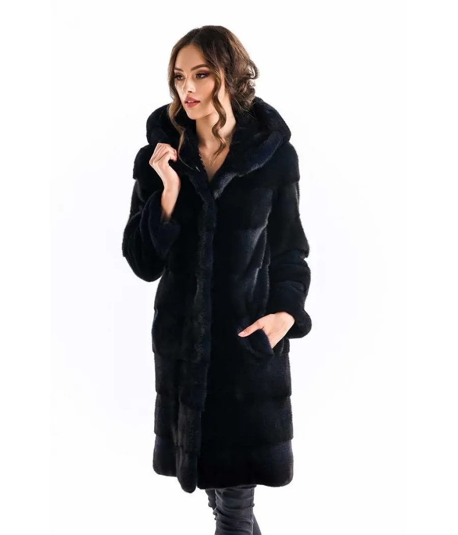 picture 1 Long exclusive mink fur coat - A&A Vesa