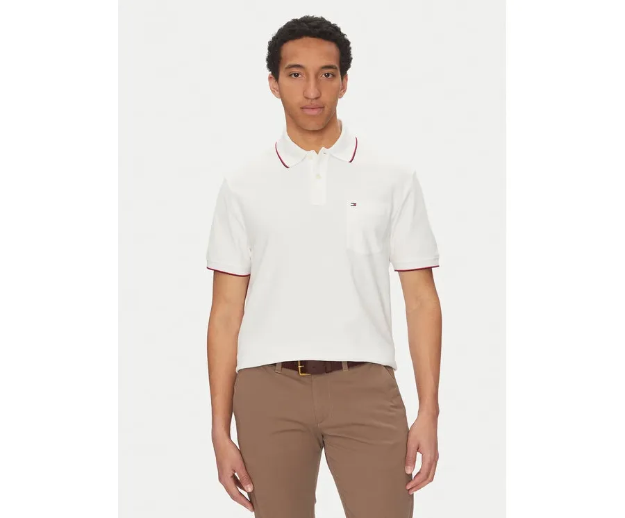 obrazek 1 Tommy Hilfiger Polo MW0MW38457 Biały Classic Fit