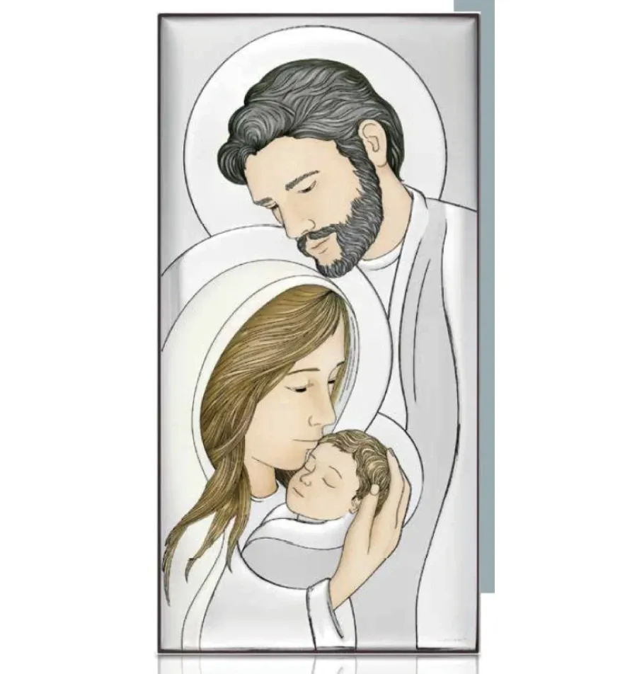obrazek 1 Unikalny obraz na płycie przedstawiający Świętą Rodzinę 12х24 cm