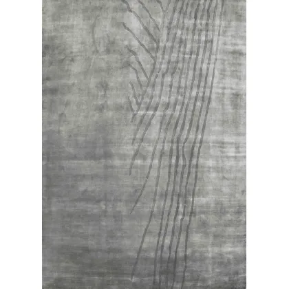 Zdjęcie Wełniany prostokątny dywan w szarym kolorze - Sartori Rugs