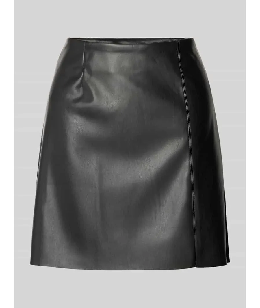 obrazek 1 Noisy May Spódnica z imitacji skóry 27021277 Czarny Regular Fit