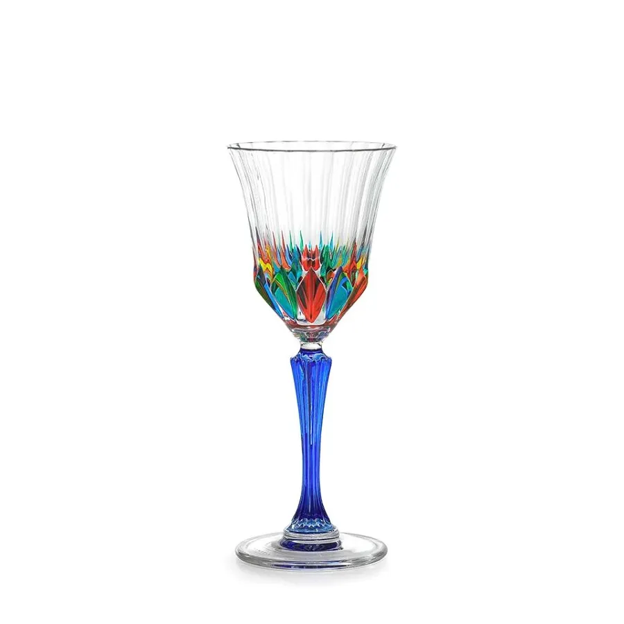 obrazek 1 Kolorowy komplet 6 kieliszków do degustacji białego wina (150 ml)