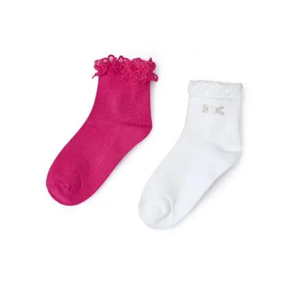 Zdjęcie Mayoral Zestaw 2 par wysokich skarpet dziecięcych 10711 Kolorowy