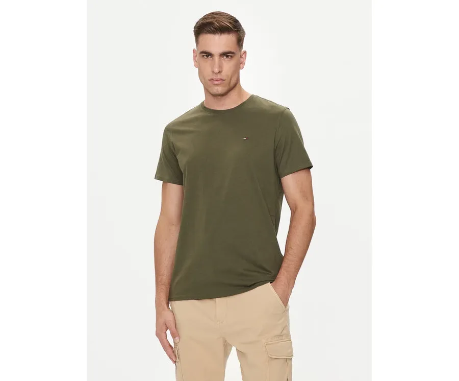 obrazek 1 Tommy Jeans T-Shirt DM0DM04411 Zielony Slim Fit