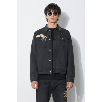 Zdjęcie Undercover kurtka jeansowa Blouson męska kolor czarny przejściowa UC2C4212