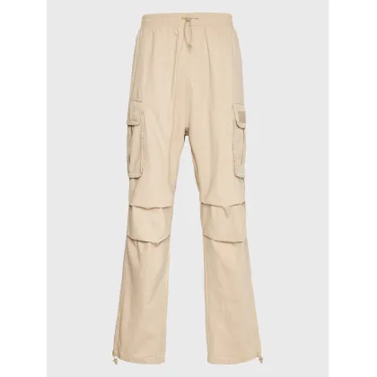 Zdjęcie Karl Kani Spodnie materiałowe Rubber Signature 6002506 Beżowy Relaxed Fit