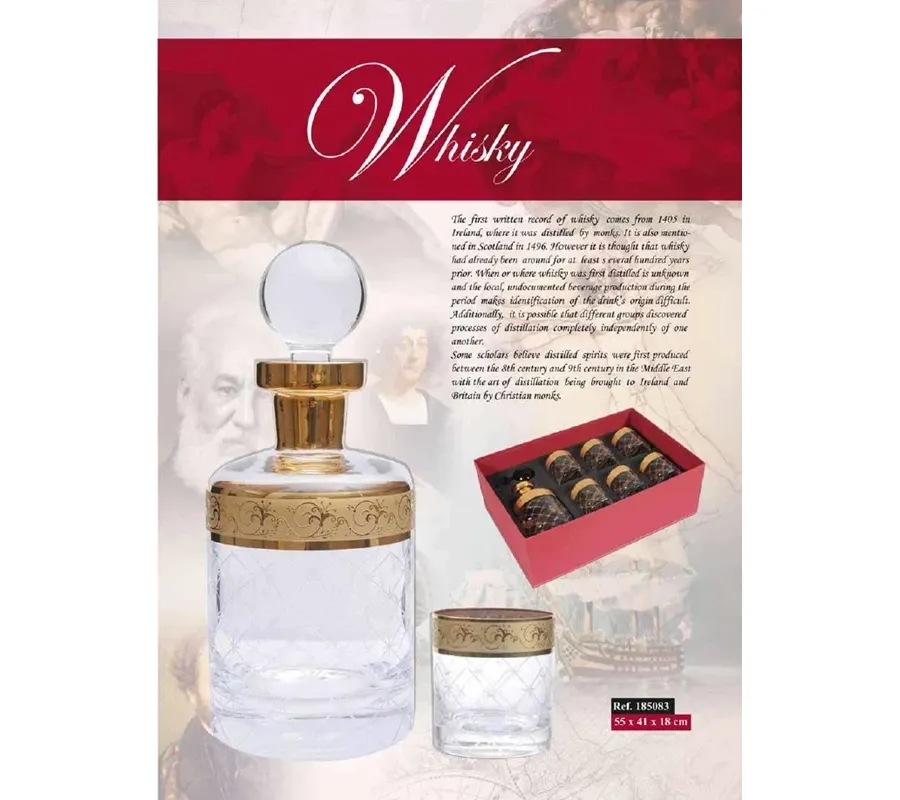 picture 1 Desk Set/Brandy Glass Napoleon